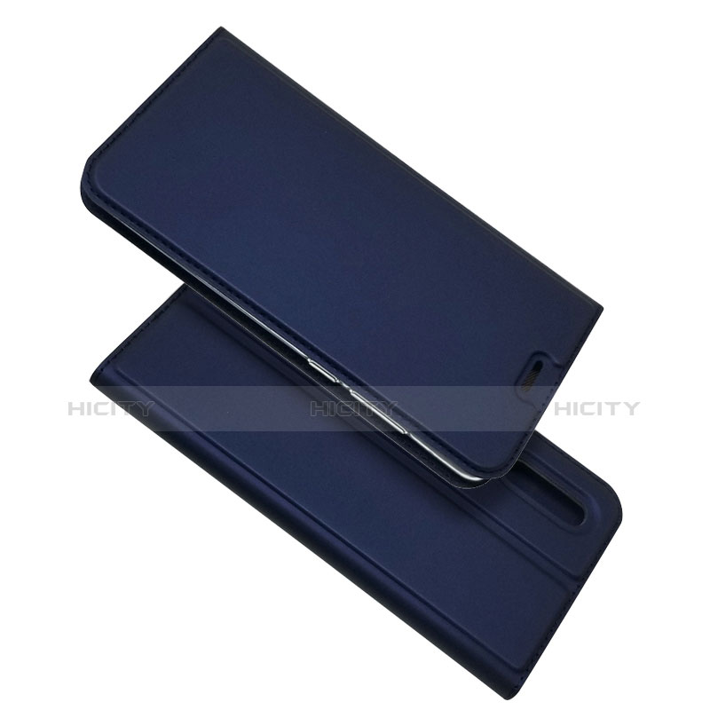 Handyhülle Hülle Stand Tasche Leder L02 für Huawei P30 Blau