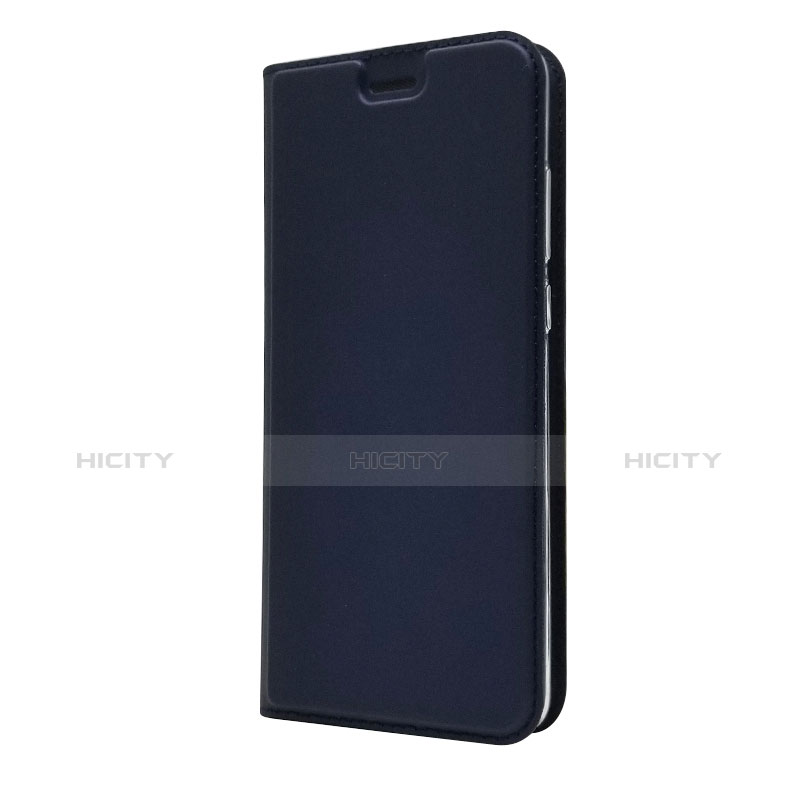 Handyhülle Hülle Stand Tasche Leder L02 für Huawei P30 Blau