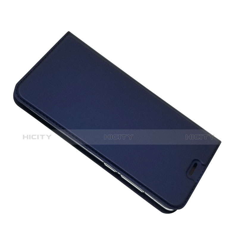 Handyhülle Hülle Stand Tasche Leder L02 für Huawei P30 Blau