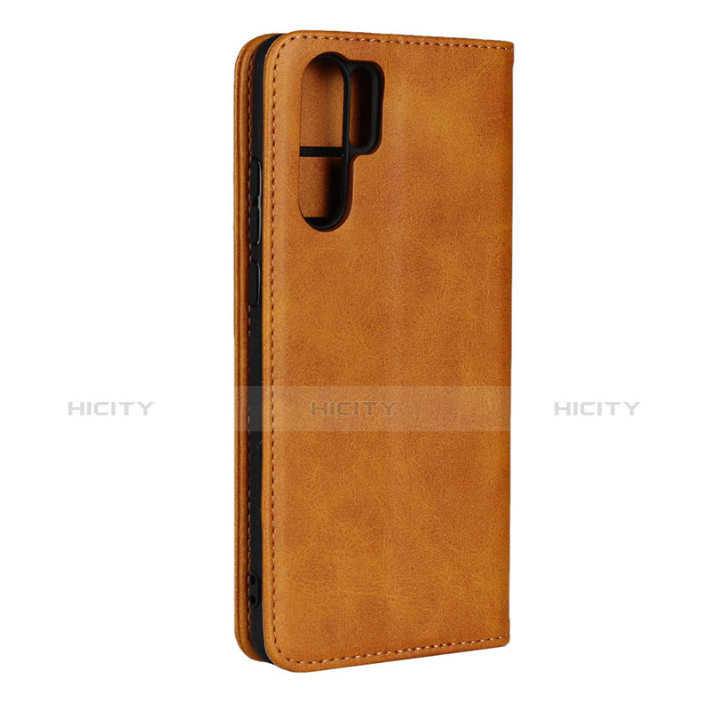 Handyhülle Hülle Stand Tasche Leder L02 für Huawei P30 Pro New Edition Orange