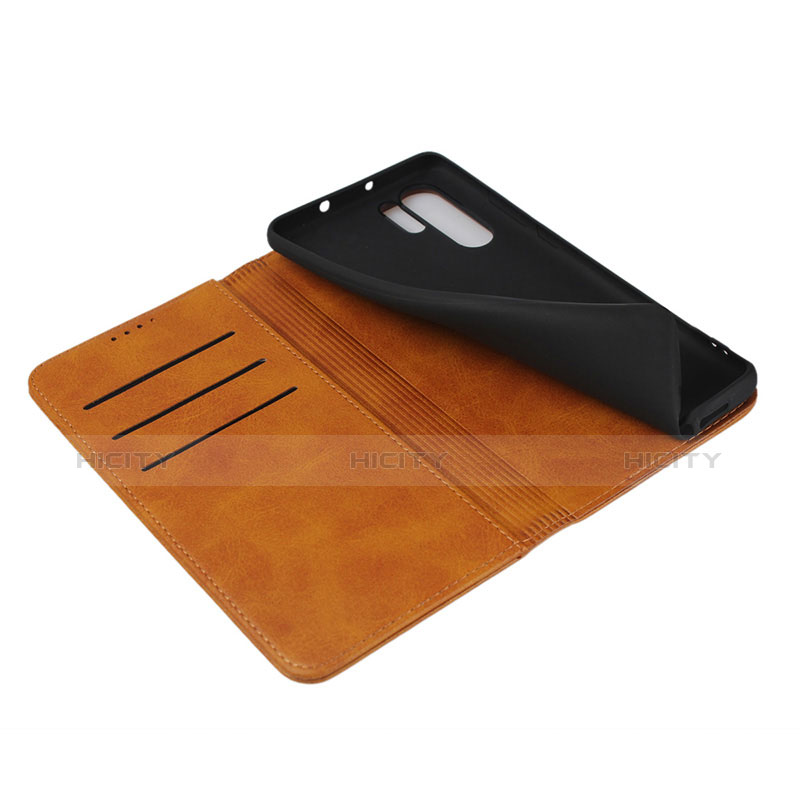 Handyhülle Hülle Stand Tasche Leder L02 für Huawei P30 Pro New Edition Orange