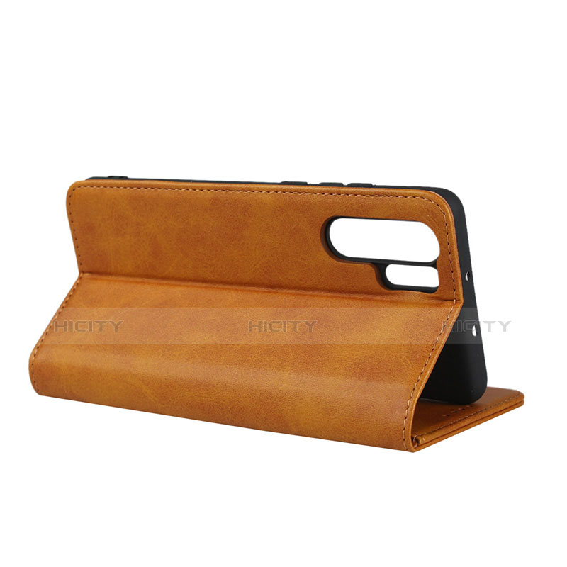 Handyhülle Hülle Stand Tasche Leder L02 für Huawei P30 Pro Orange