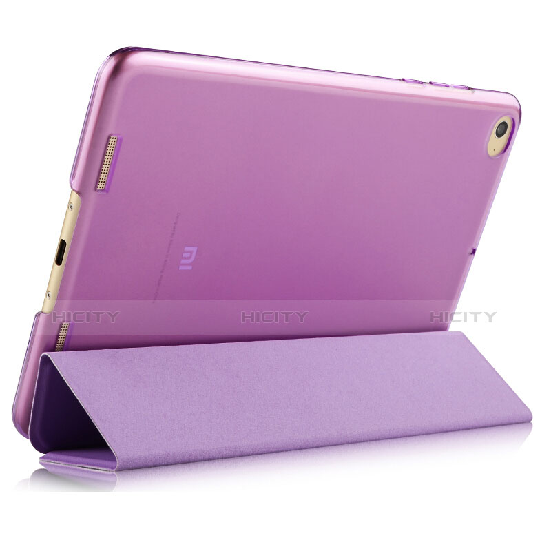 Handyhülle Hülle Stand Tasche Leder L02 für Xiaomi Mi Pad 2 Violett