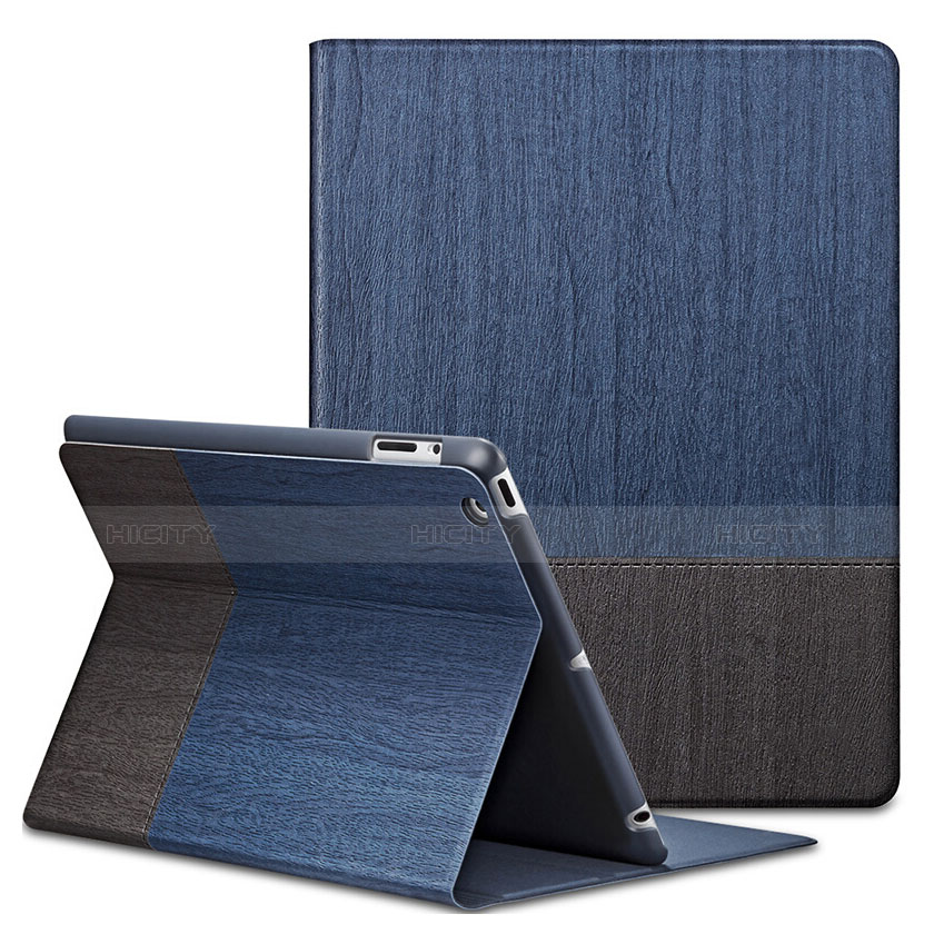 Handyhülle Hülle Stand Tasche Leder L03 für Apple iPad 3 Blau