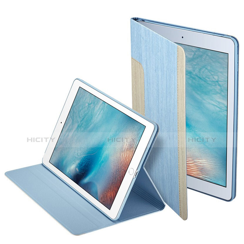 Handyhülle Hülle Stand Tasche Leder L03 für Apple iPad Mini 4 Hellblau