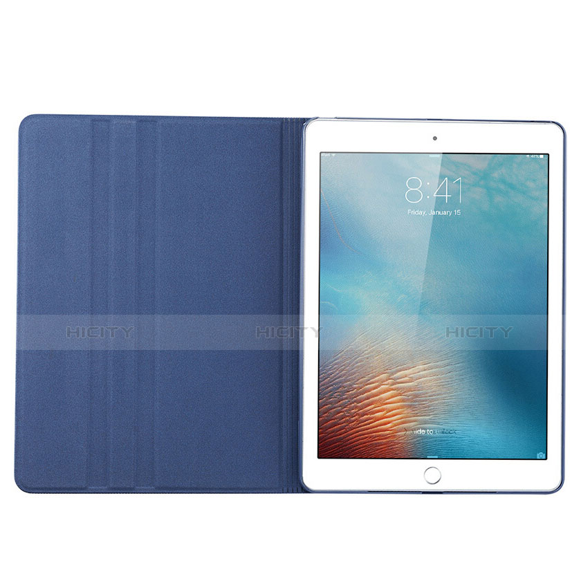 Handyhülle Hülle Stand Tasche Leder L04 für Apple iPad Mini 3 Blau