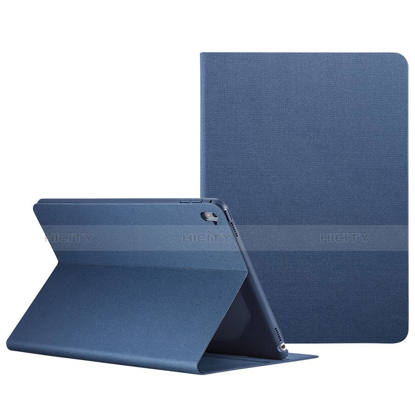 Handyhülle Hülle Stand Tasche Leder L04 für Apple iPad Pro 9.7 Blau