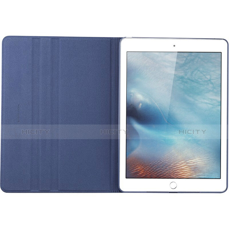 Handyhülle Hülle Stand Tasche Leder L04 für Apple iPad Pro 9.7 Blau