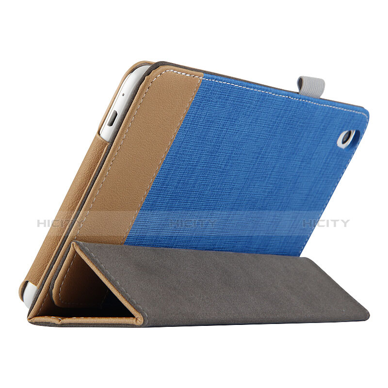 Handyhülle Hülle Stand Tasche Leder L05 für Huawei Honor Pad 2 Blau