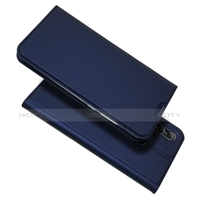 Handyhülle Hülle Stand Tasche Leder L06 für Huawei Honor 10 Lite Blau