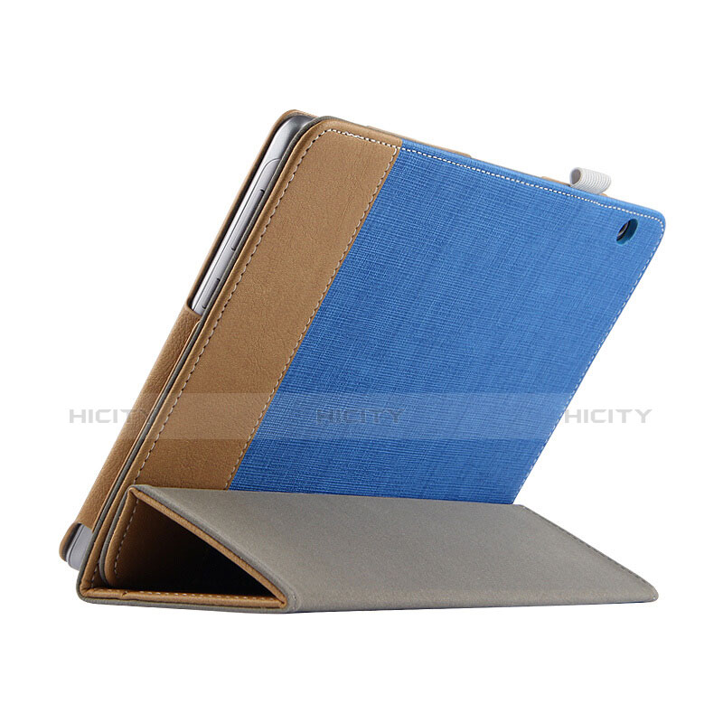 Handyhülle Hülle Stand Tasche Leder L06 für Huawei MediaPad T3 10 AGS-L09 AGS-W09 Blau groß