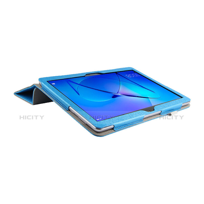 Handyhülle Hülle Stand Tasche Leder L07 für Huawei MediaPad T3 10 AGS-L09 AGS-W09 Hellblau