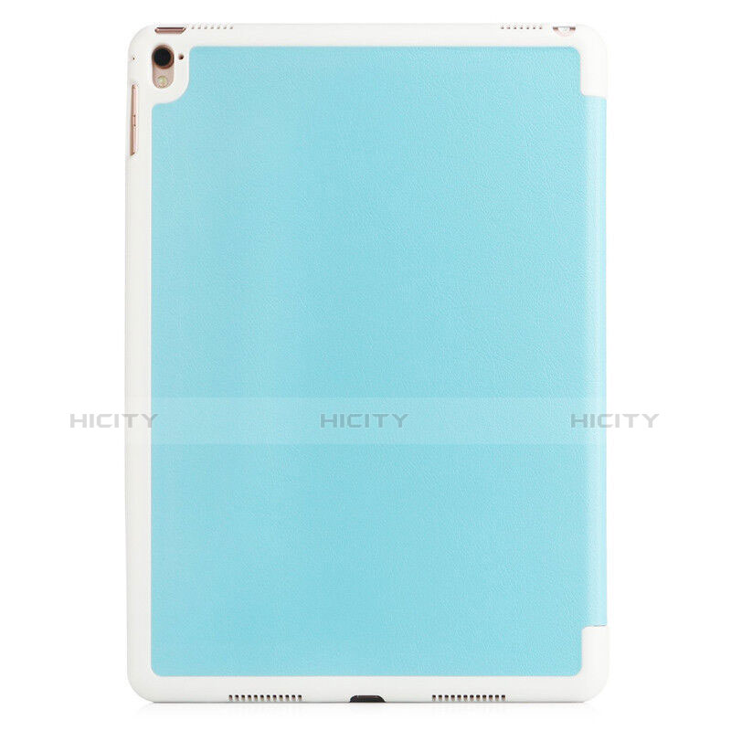 Handyhülle Hülle Stand Tasche Leder Matt für Apple iPad Pro 9.7 Hellblau