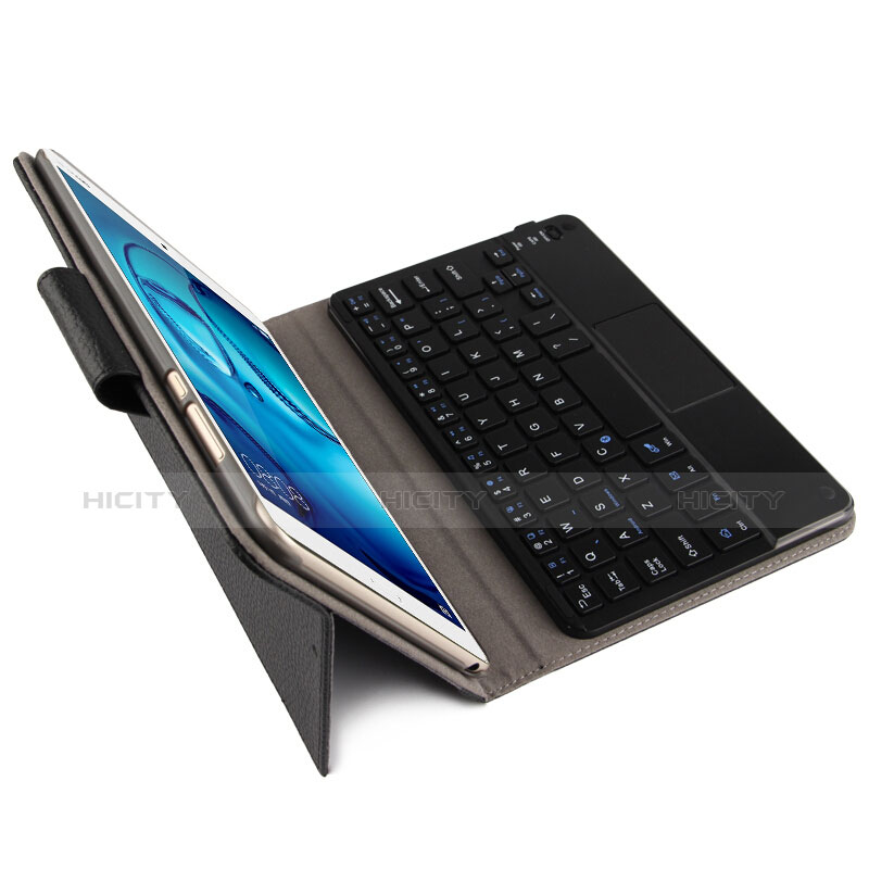 Handyhülle Hülle Stand Tasche Leder mit Tastatur für Huawei Mediapad M3 8.4 BTV-DL09 BTV-W09 Blau