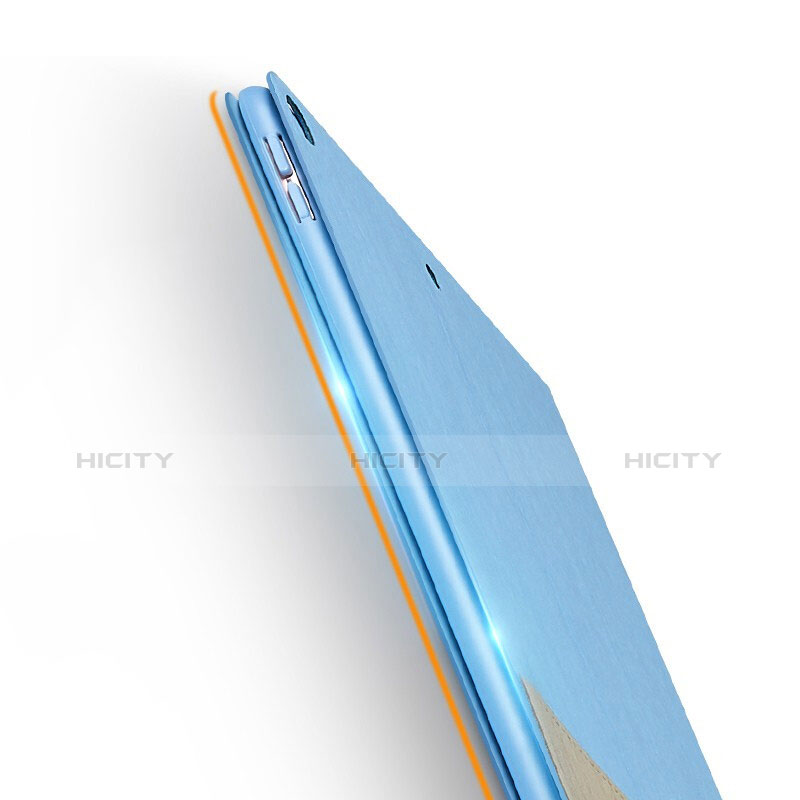 Handyhülle Hülle Stand Tasche Stoff für Apple iPad New Air (2019) 10.5 Hellblau