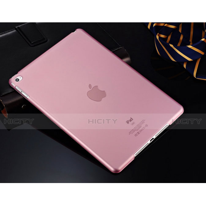 Handyhülle Hülle Ultra Dünn Schutzhülle Durchsichtig Transparent Matt für Apple iPad Air 2 Rosa