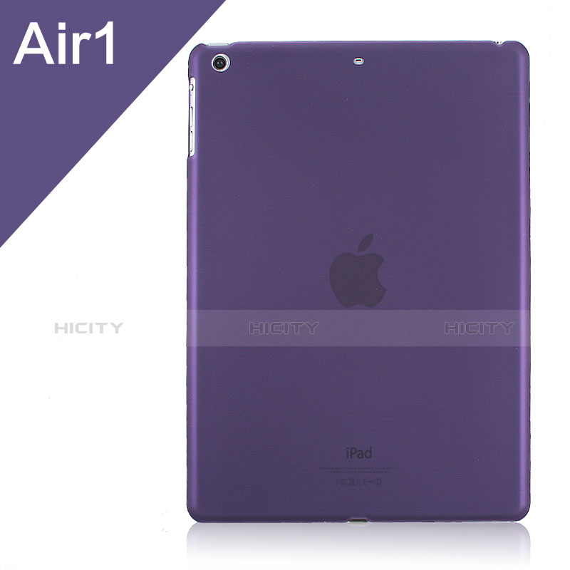 Handyhülle Hülle Ultra Dünn Schutzhülle Durchsichtig Transparent Matt für Apple iPad Air Violett Plus