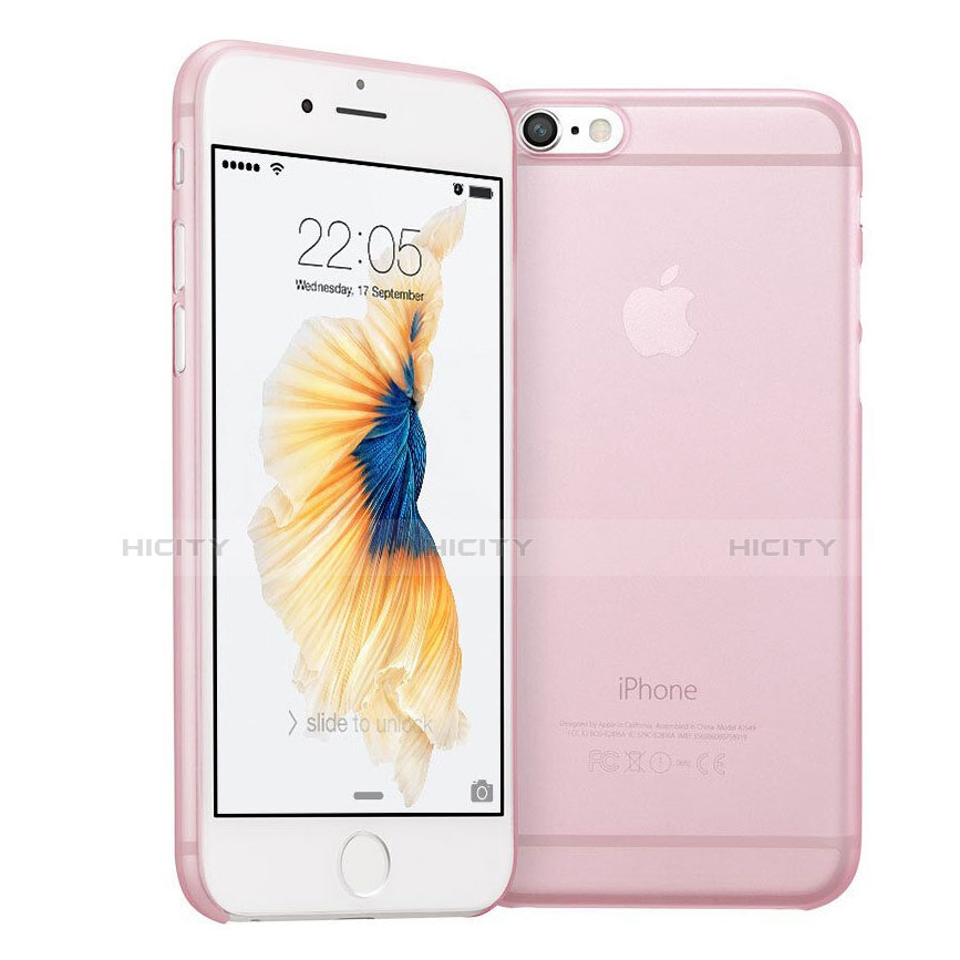 Handyhülle Hülle Ultra Dünn Schutzhülle Durchsichtig Transparent Matt für Apple iPhone 6 Plus Rosa