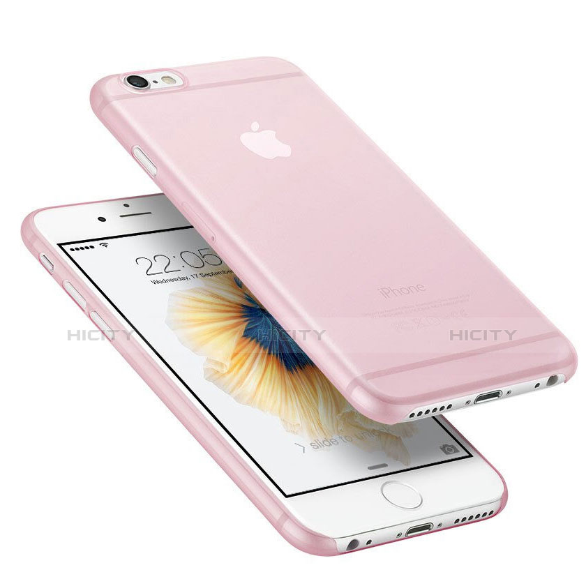 Handyhülle Hülle Ultra Dünn Schutzhülle Durchsichtig Transparent Matt für Apple iPhone 6 Plus Rosa