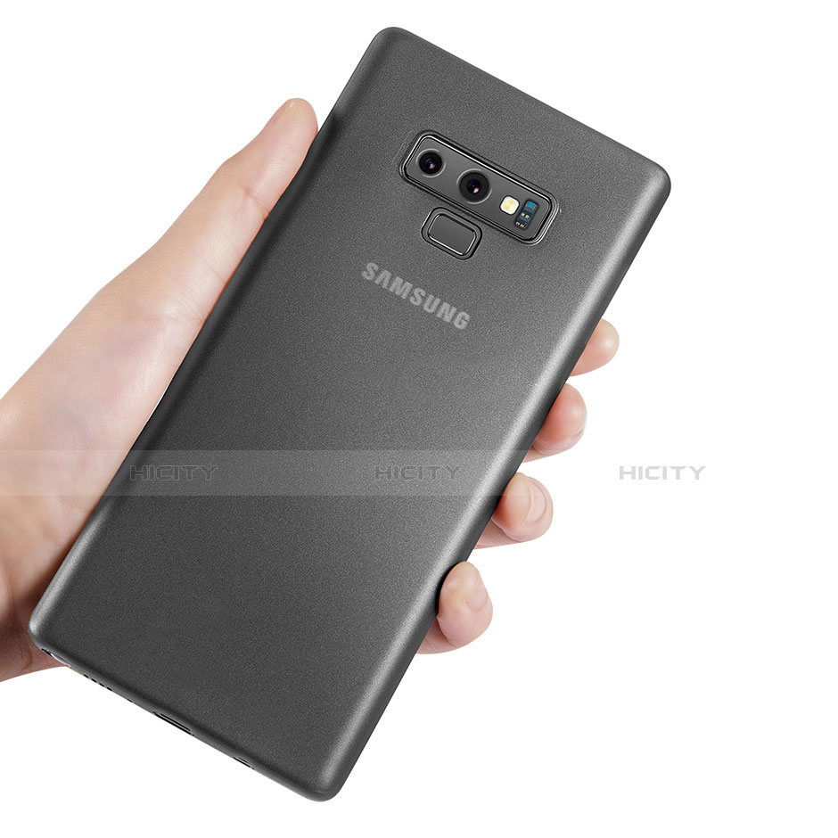 Handyhülle Hülle Ultra Dünn Schutzhülle Durchsichtig Transparent Matt T01 für Samsung Galaxy Note 9 Grau