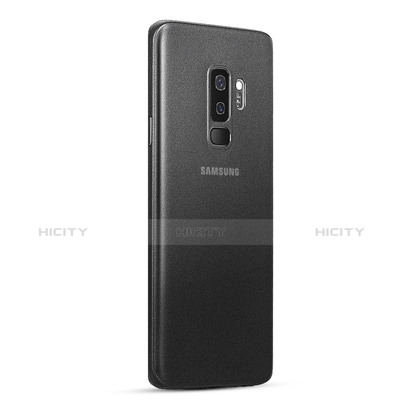 Handyhülle Hülle Ultra Dünn Schutzhülle Durchsichtig Transparent Matt T01 für Samsung Galaxy S9 Plus Schwarz