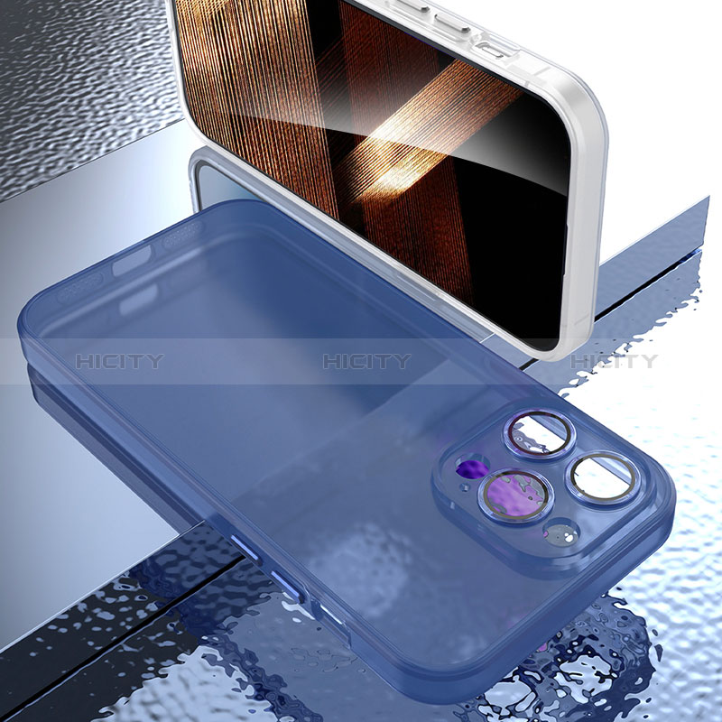 Handyhülle Hülle Ultra Dünn Schutzhülle Hartschalen Tasche Durchsichtig Transparent Matt QC für Apple iPhone 15 Pro Max