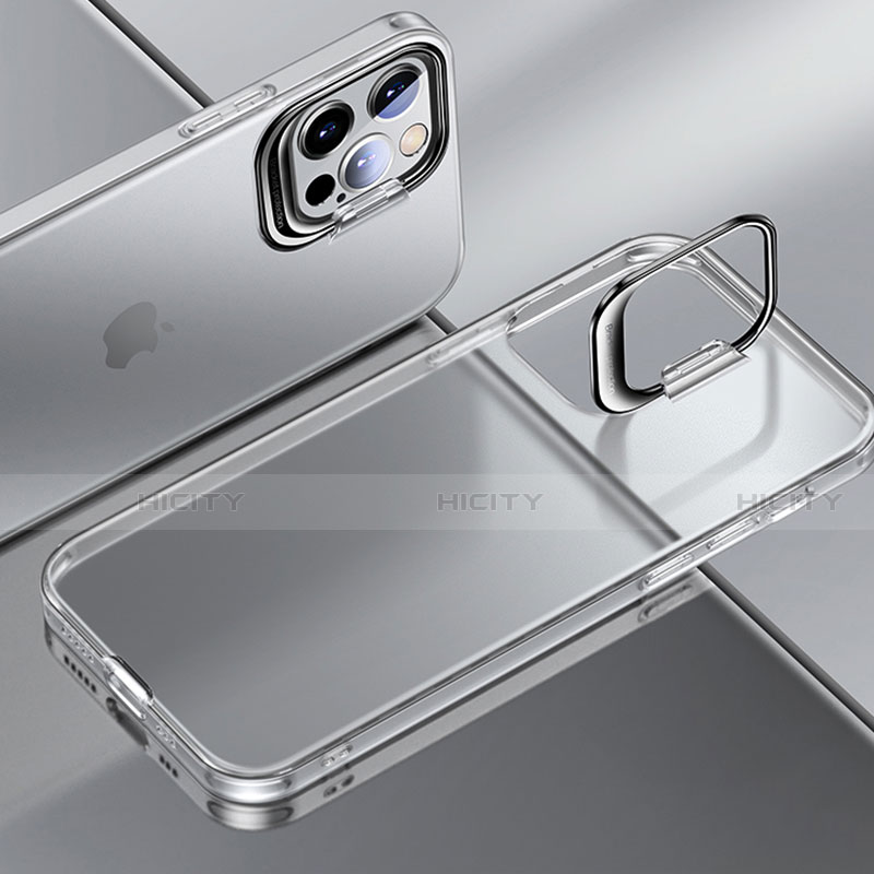 Handyhülle Hülle Ultra Dünn Schutzhülle Hartschalen Tasche Durchsichtig Transparent Matt U08 für Apple iPhone 13 Pro Max Weiß