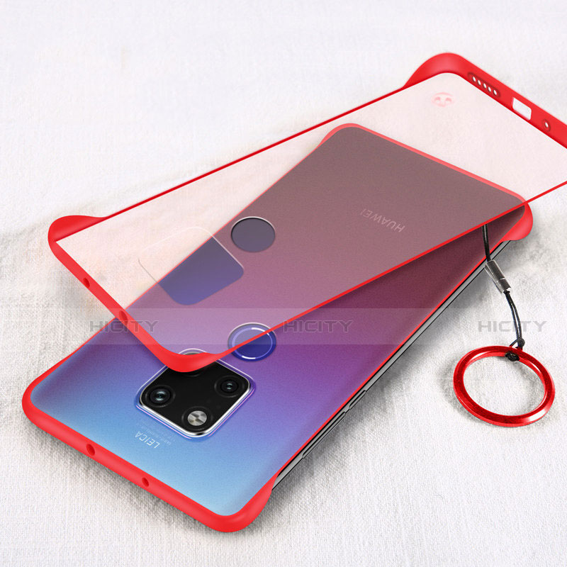 Handyhülle Hülle Ultra Dünn Schutzhülle Tasche Durchsichtig Transparent Matt H05 für Huawei Mate 20 Rot