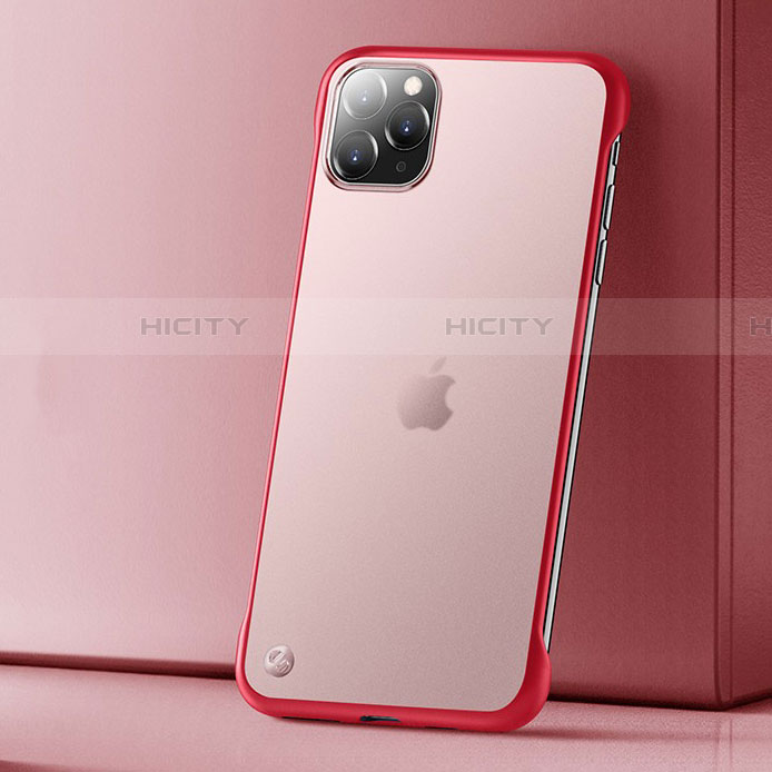 Handyhülle Hülle Ultra Dünn Schutzhülle Tasche Durchsichtig Transparent Matt U01 für Apple iPhone 11 Pro Rot