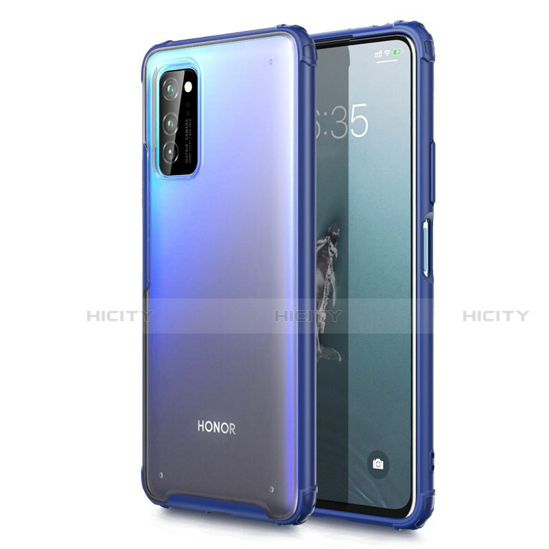 Handyhülle Hülle Ultra Dünn Schutzhülle Tasche Durchsichtig Transparent Matt U01 für Huawei Honor View 30 Pro 5G Blau