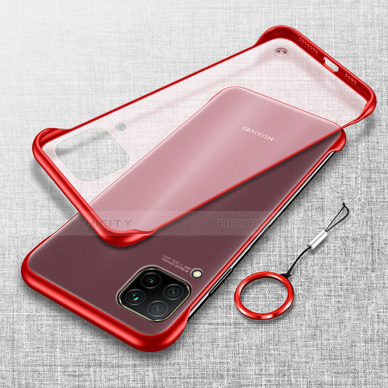 Handyhülle Hülle Ultra Dünn Schutzhülle Tasche Durchsichtig Transparent Matt U01 für Huawei Nova 7i Rot