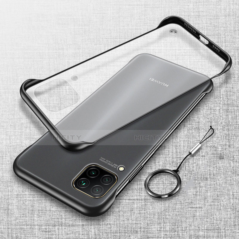 Handyhülle Hülle Ultra Dünn Schutzhülle Tasche Durchsichtig Transparent Matt U01 für Huawei Nova 7i Schwarz Plus