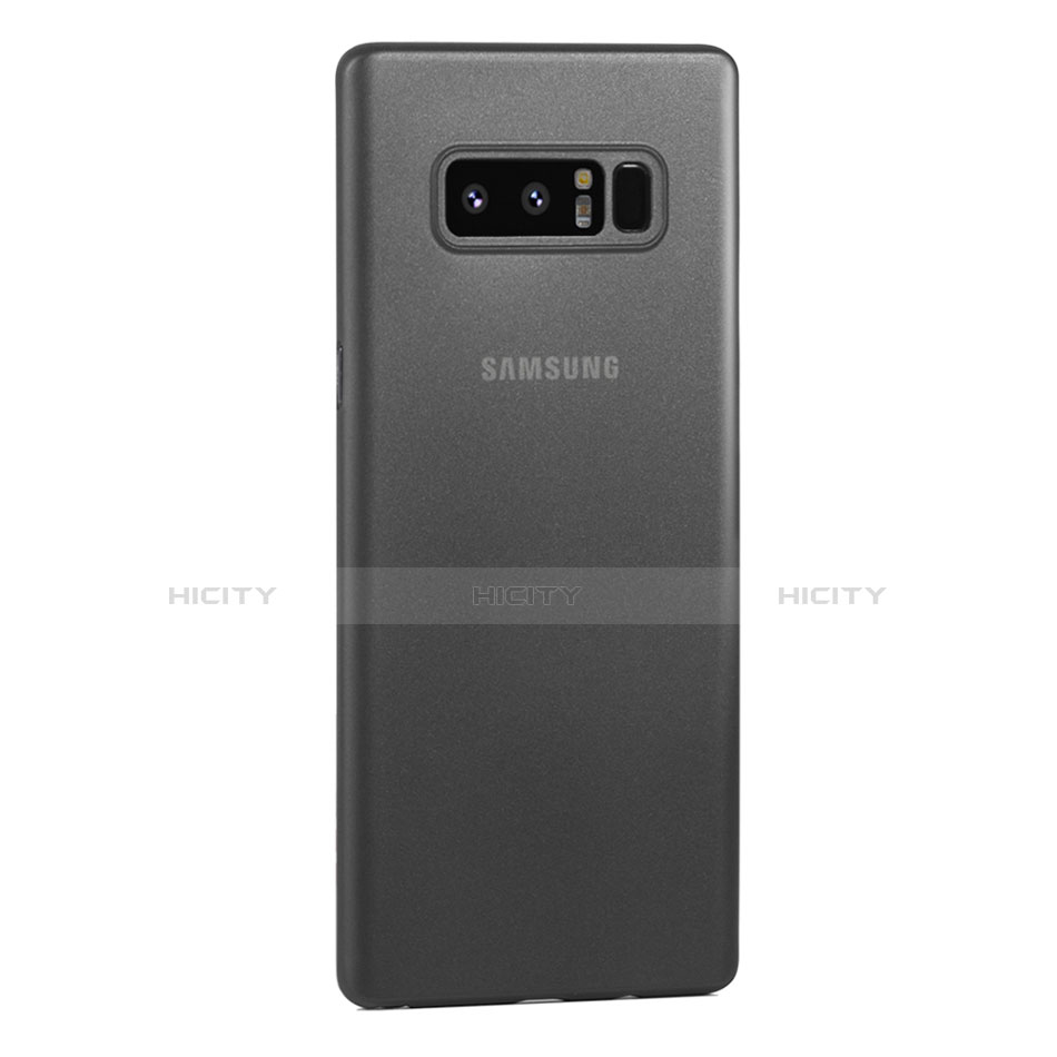 Handyhülle Hülle Ultra Dünn Schutzhülle Tasche Durchsichtig Transparent Matt U01 für Samsung Galaxy Note 8 Duos N950F Grau