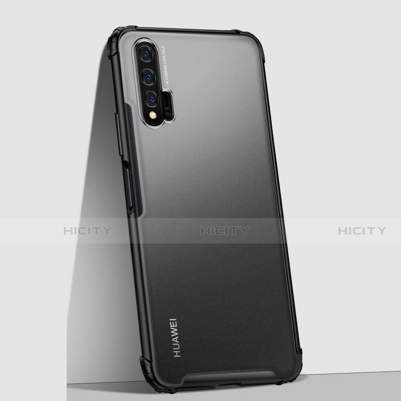 Handyhülle Hülle Ultra Dünn Schutzhülle Tasche Durchsichtig Transparent Matt U02 für Huawei Nova 6 5G Schwarz