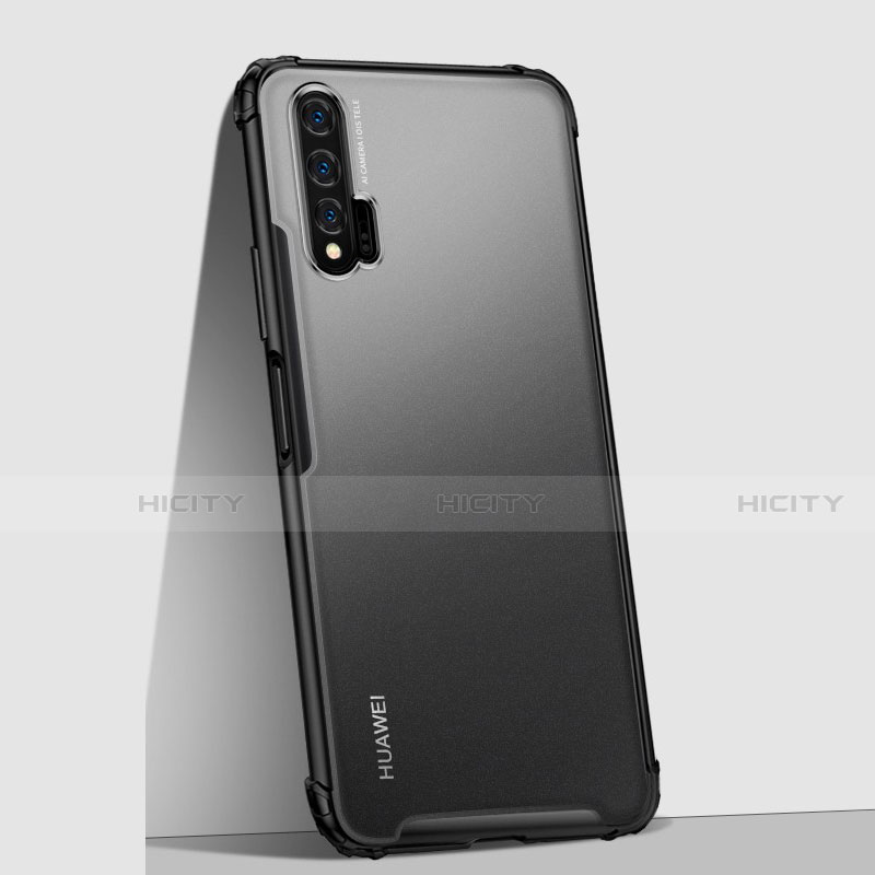 Handyhülle Hülle Ultra Dünn Schutzhülle Tasche Durchsichtig Transparent Matt U02 für Huawei Nova 6 Schwarz Plus