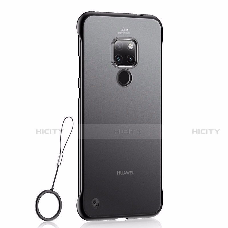 Handyhülle Hülle Ultra Dünn Schutzhülle Tasche Durchsichtig Transparent Matt U03 für Huawei Mate 20 Schwarz