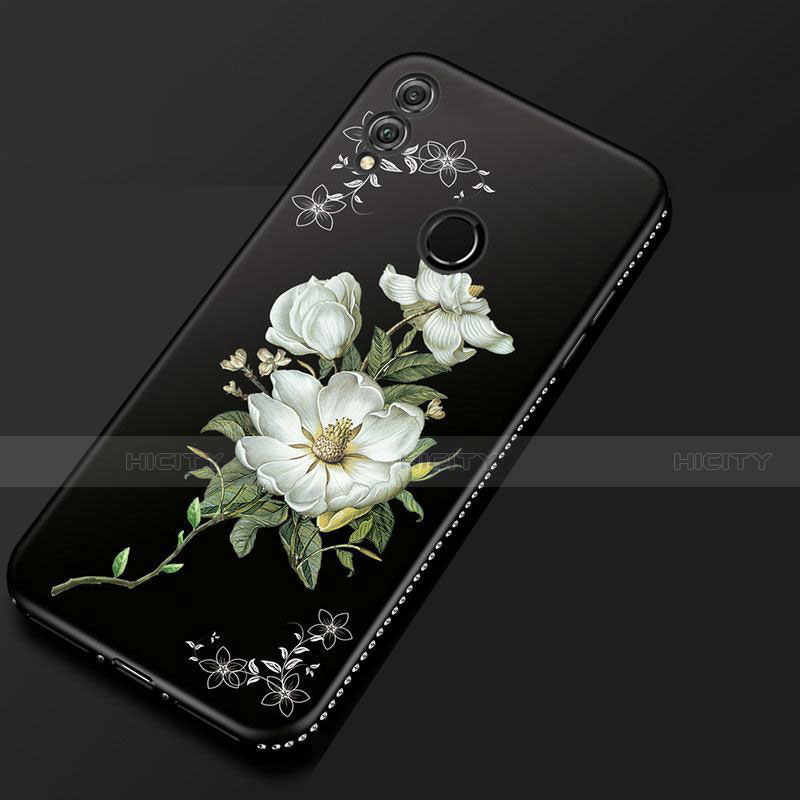 Handyhülle Silikon Hülle Gummi Schutzhülle Blumen für Huawei Honor V10 Lite groß