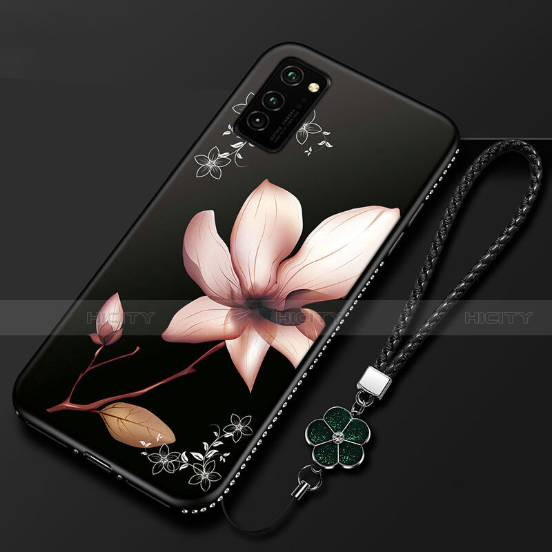 Handyhülle Silikon Hülle Gummi Schutzhülle Blumen für Huawei Honor V30 Pro 5G