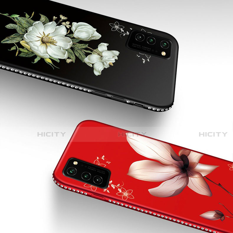 Handyhülle Silikon Hülle Gummi Schutzhülle Blumen für Huawei Honor View 30 5G groß