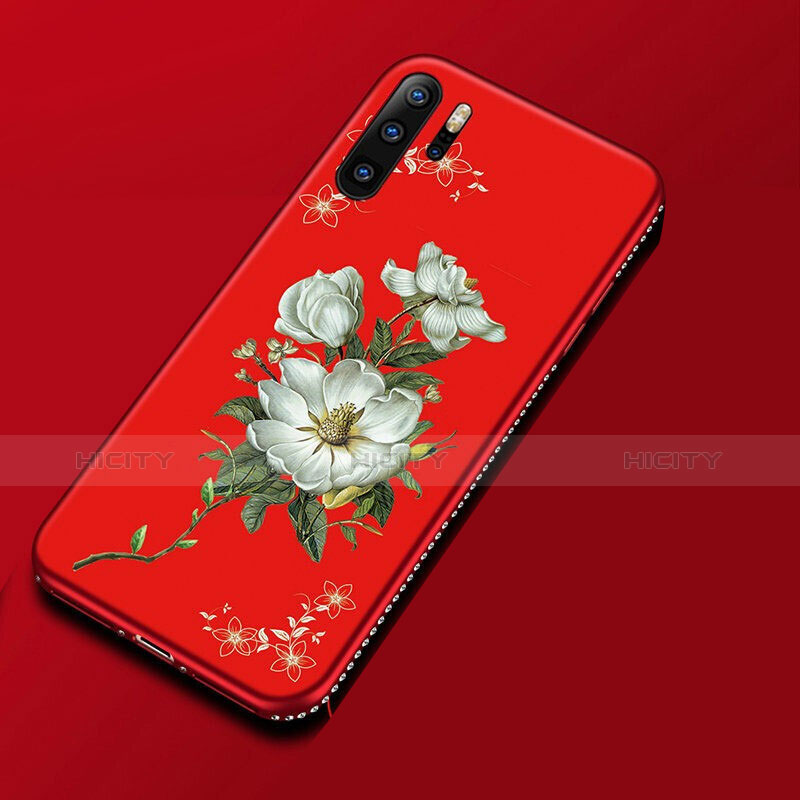 Handyhülle Silikon Hülle Gummi Schutzhülle Blumen für Huawei P30 Pro New Edition