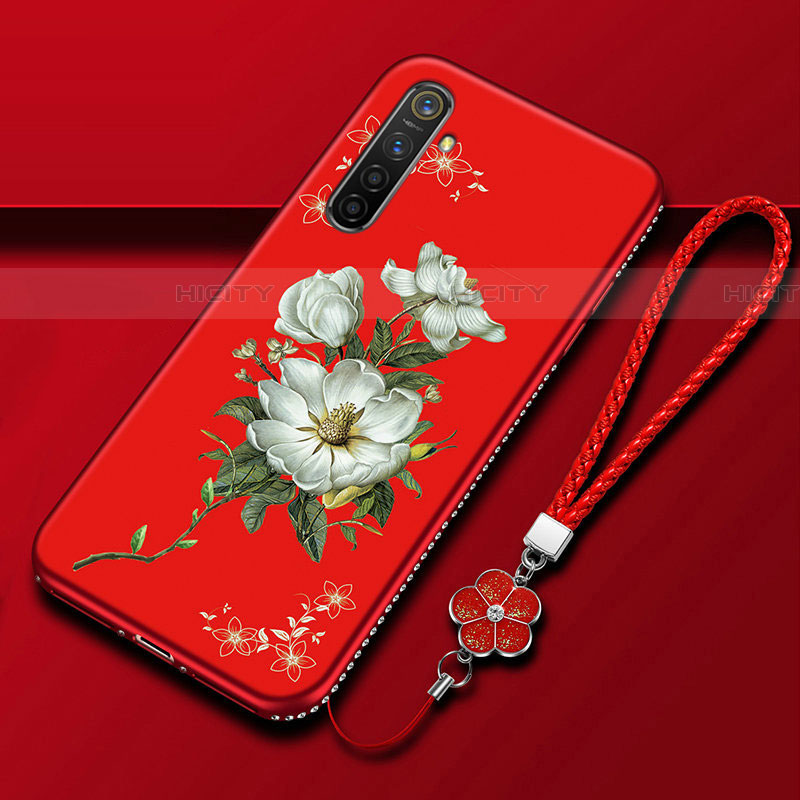 Handyhülle Silikon Hülle Gummi Schutzhülle Blumen für Oppo K5