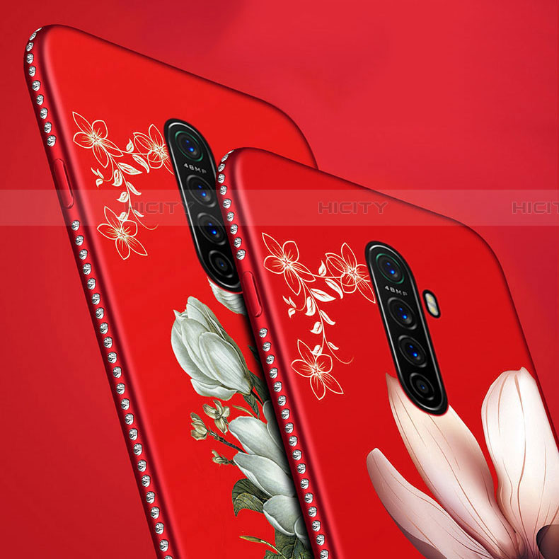 Handyhülle Silikon Hülle Gummi Schutzhülle Blumen für Oppo Reno Ace groß