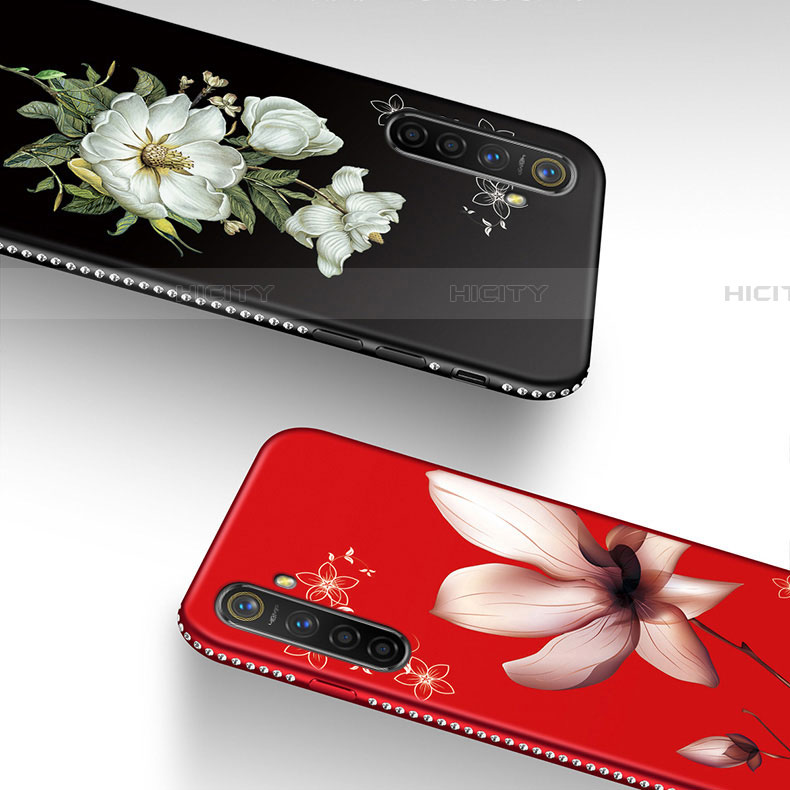 Handyhülle Silikon Hülle Gummi Schutzhülle Blumen für Realme XT