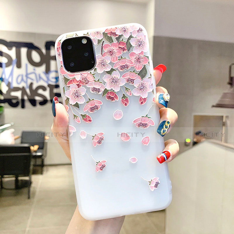 Handyhülle Silikon Hülle Gummi Schutzhülle Blumen H03 für Apple iPhone 11 Pro