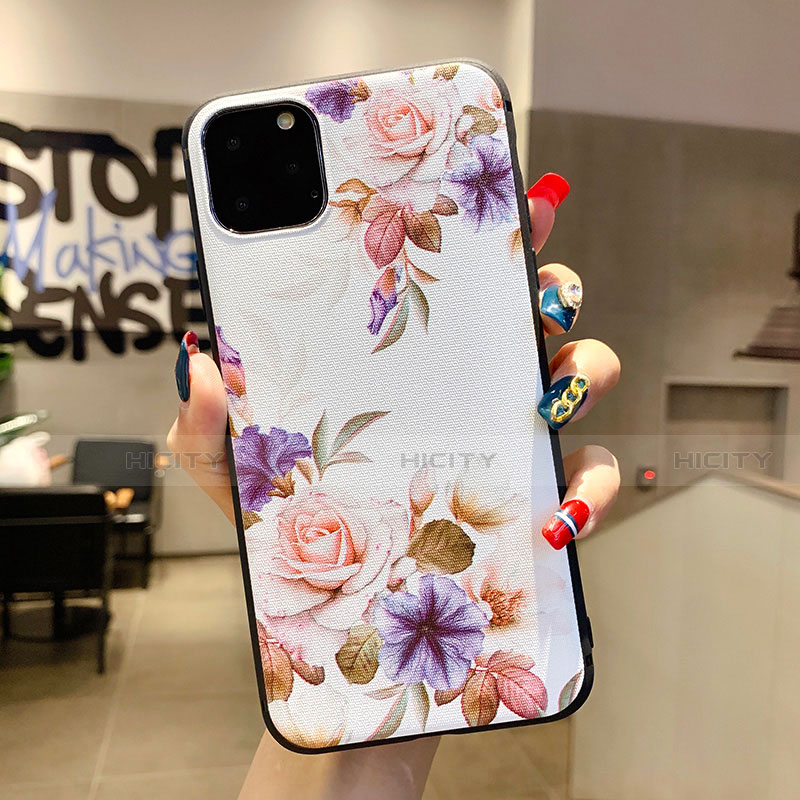 Handyhülle Silikon Hülle Gummi Schutzhülle Blumen H04 für Apple iPhone 11 Pro