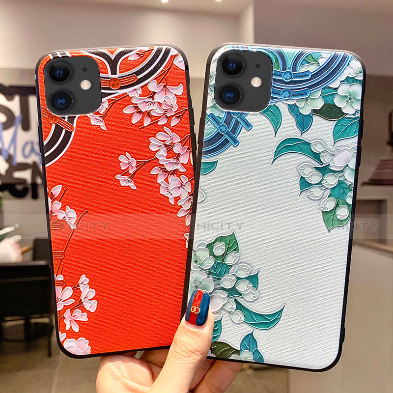 Handyhülle Silikon Hülle Gummi Schutzhülle Blumen H05 für Apple iPhone 11