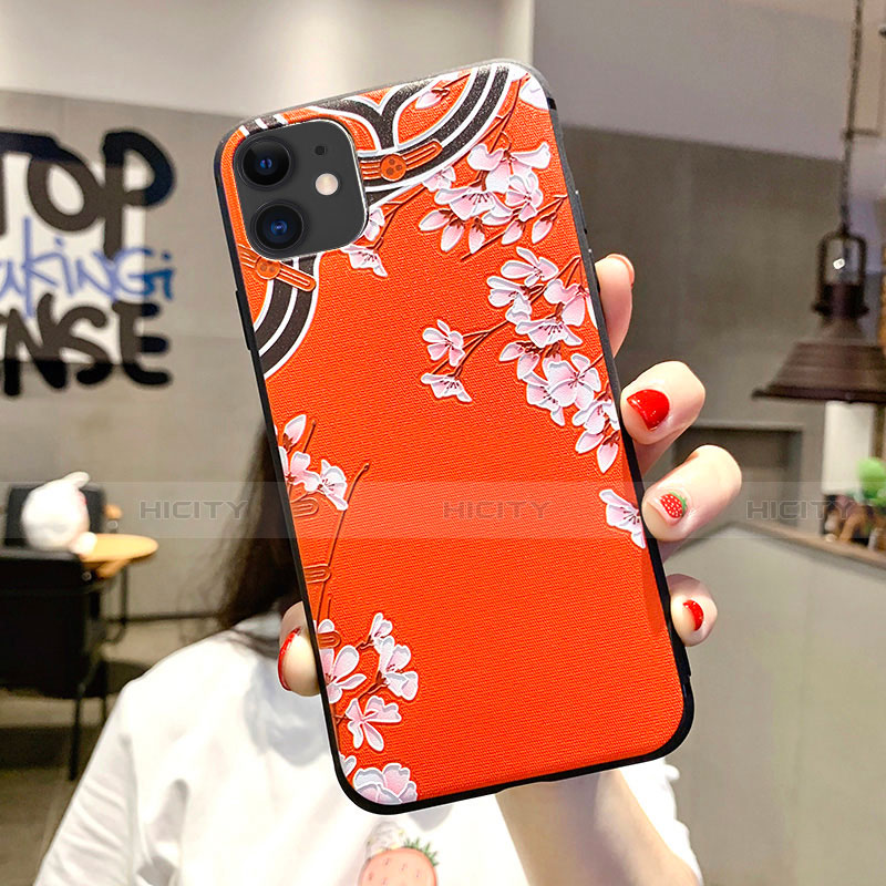 Handyhülle Silikon Hülle Gummi Schutzhülle Blumen H05 für Apple iPhone 11