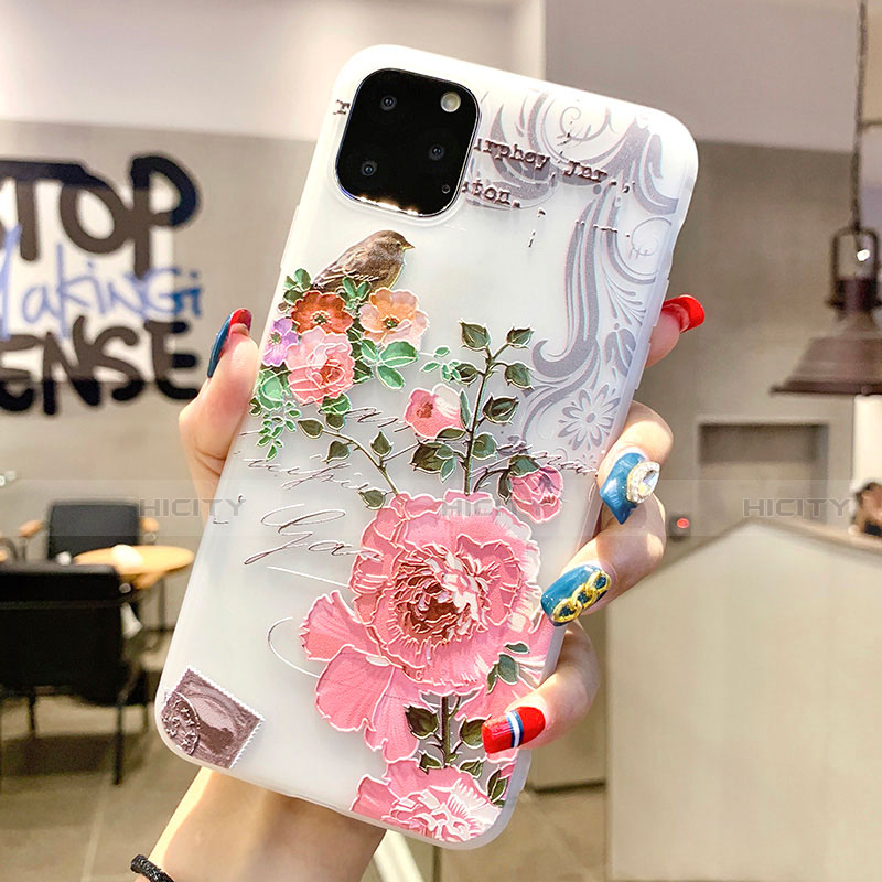 Handyhülle Silikon Hülle Gummi Schutzhülle Blumen H06 für Apple iPhone 11 Pro