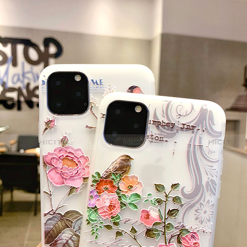 Handyhülle Silikon Hülle Gummi Schutzhülle Blumen H06 für Apple iPhone 11 Pro