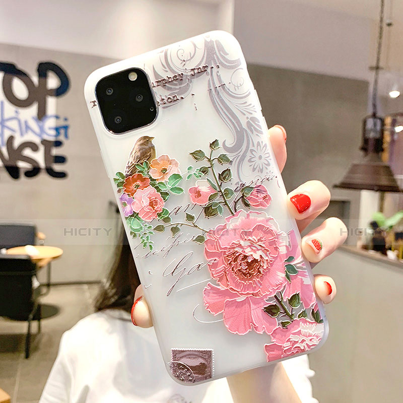 Handyhülle Silikon Hülle Gummi Schutzhülle Blumen H06 für Apple iPhone 11 Pro